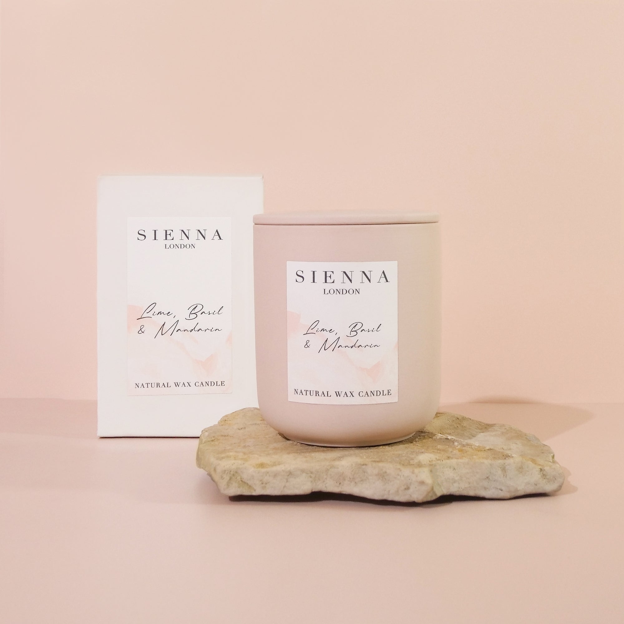 Lime, Basil & Mandarin Ceramic Candle & Lid Gift Boxed 280g