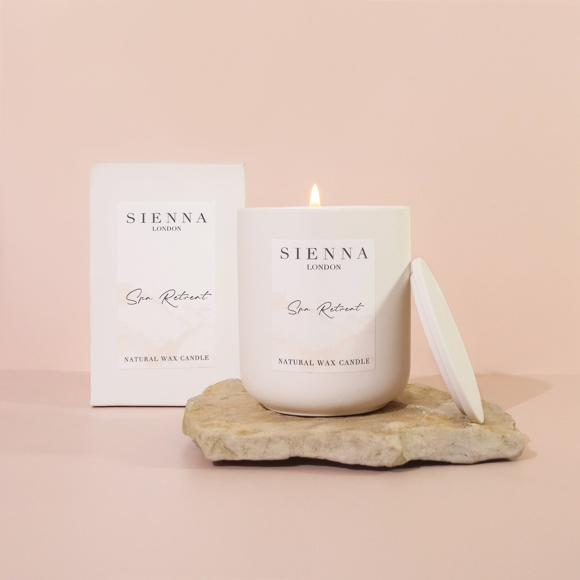 Spa Retreat Ceramic Candle & Lid Gift Boxed 280g